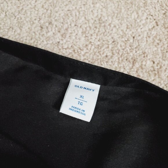 Old Navy Black Peplum 3/4 Sleeve Blouse - Picture 5 of 8